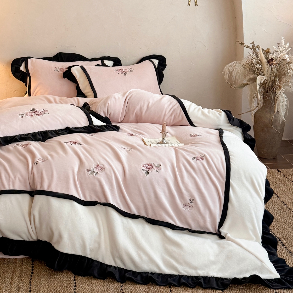 91家纺网 家纺一手货源 找家纺 （总）MIU缪家居 2025新款秋冬牛奶绒四件套托斯卡纳