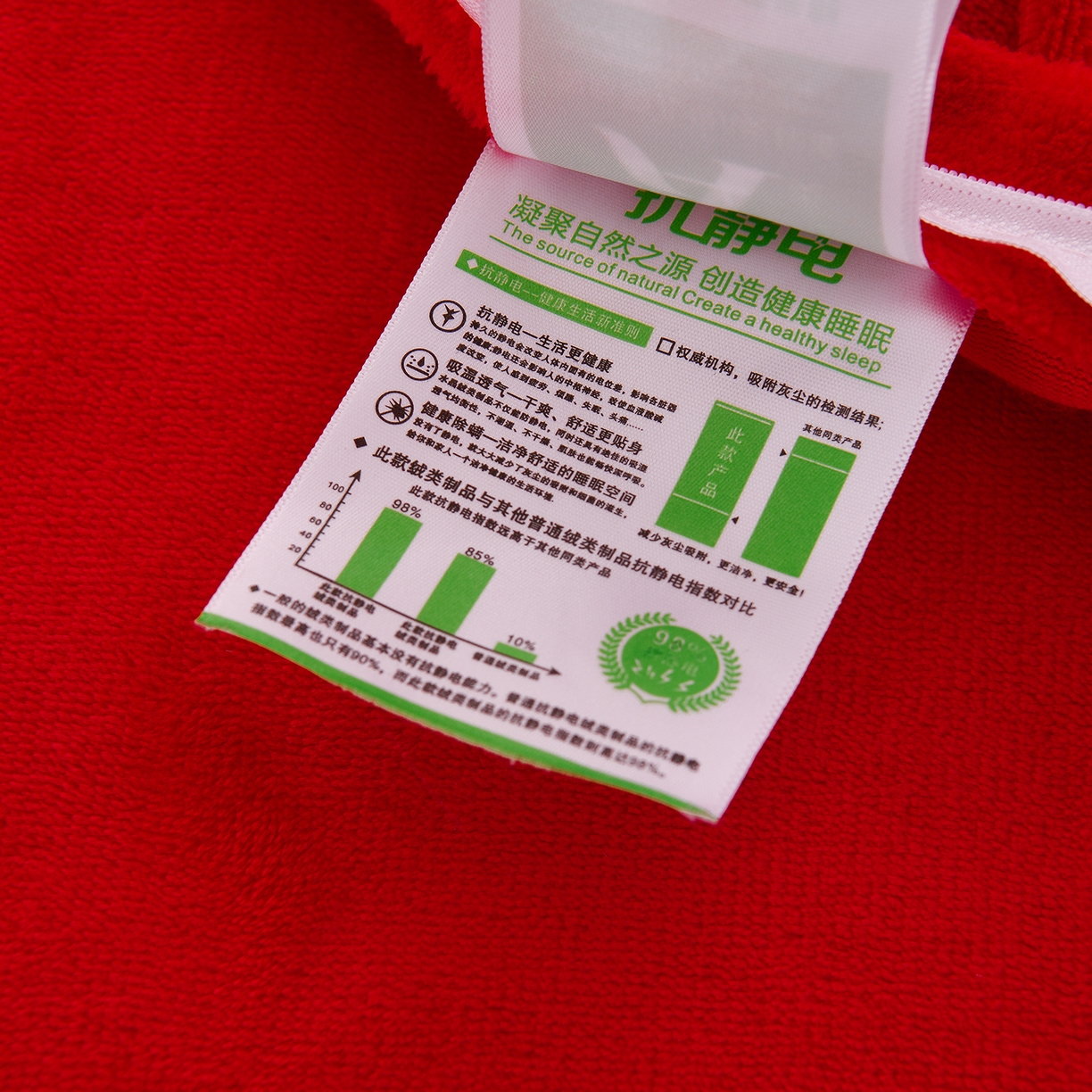 91家纺网 家纺一手货源 找家纺 绒小宣 2025新款高克重牛奶绒刺绣四件套 花开富贵-大红