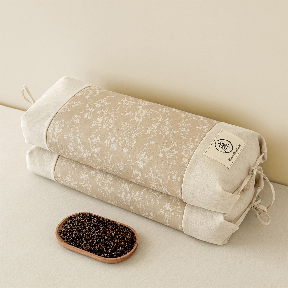 91家纺网 家纺一手货源 找家纺 （总）麦肯锡 2025新款棉麻古朴荞麦两用枕  枕头枕芯,花卉咖/只,花卉蓝/只,田园粉/只,田园灰/只,田园蓝/只,花卉咖/对,花卉蓝/对,田园粉/对,田园灰/对,田园蓝/对