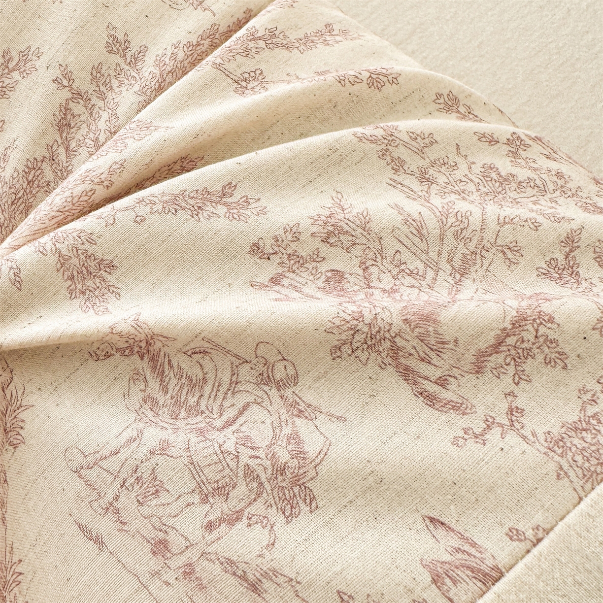 91家纺网 家纺一手货源 找家纺 麦肯锡 2025新款棉麻古朴荞麦两用枕  枕头枕芯 田园粉/只