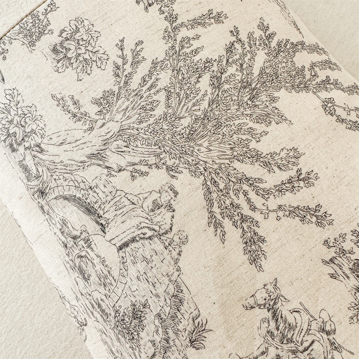 91家纺网 家纺一手货源 找家纺 麦肯锡 2025新款棉麻古朴荞麦两用枕  枕头枕芯 田园灰/只