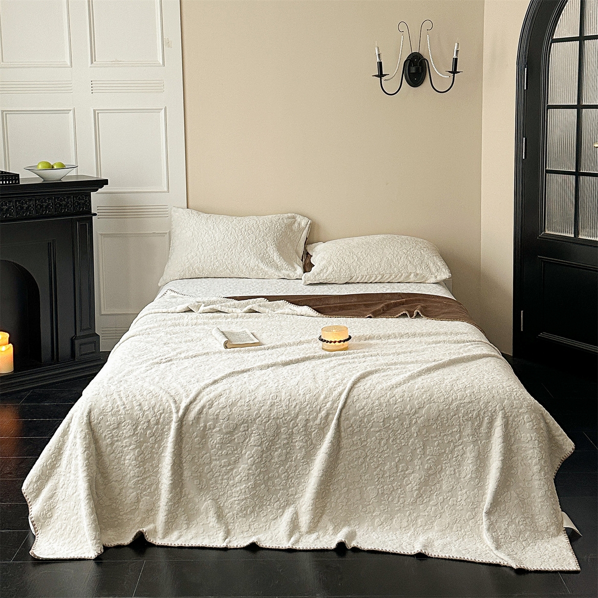 91家纺网 家纺一手货源 找家纺 （总）丝幔家纺 2025新款法式雕花复合毛毯毯子