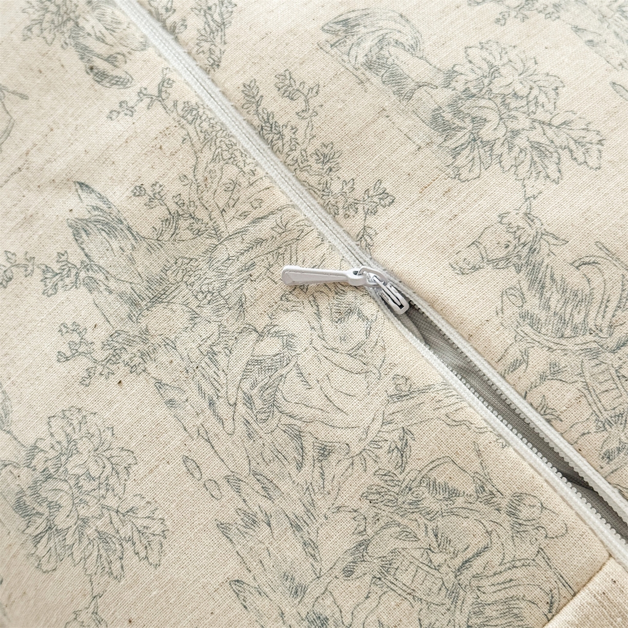 91家纺网 家纺一手货源 找家纺 麦肯锡 2025新款棉麻古朴荞麦两用枕  枕头枕芯 田园蓝/对