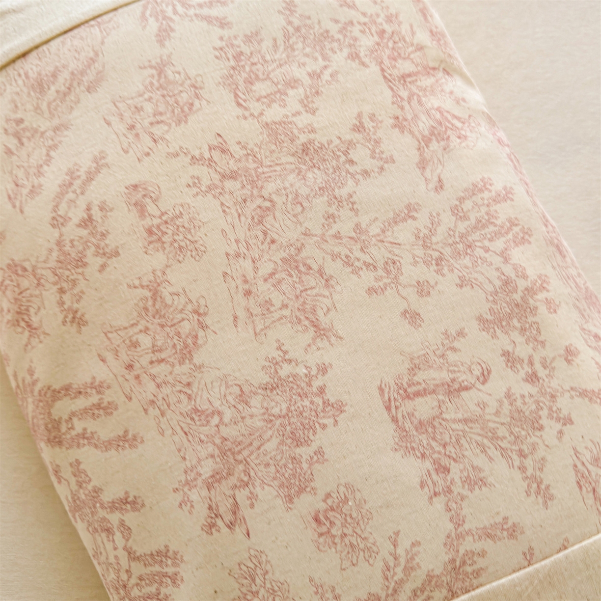 91家纺网 家纺一手货源 找家纺 麦肯锡 2025新款棉麻古朴荞麦助眠枕  枕头枕芯 田园粉/只