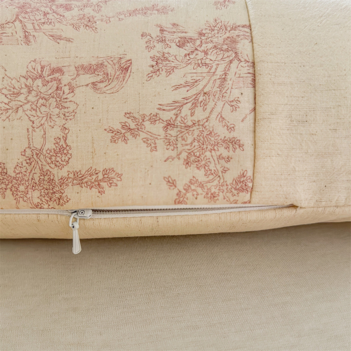 91家纺网 家纺一手货源 找家纺 麦肯锡 2025新款棉麻古朴荞麦助眠枕  枕头枕芯 田园粉/只