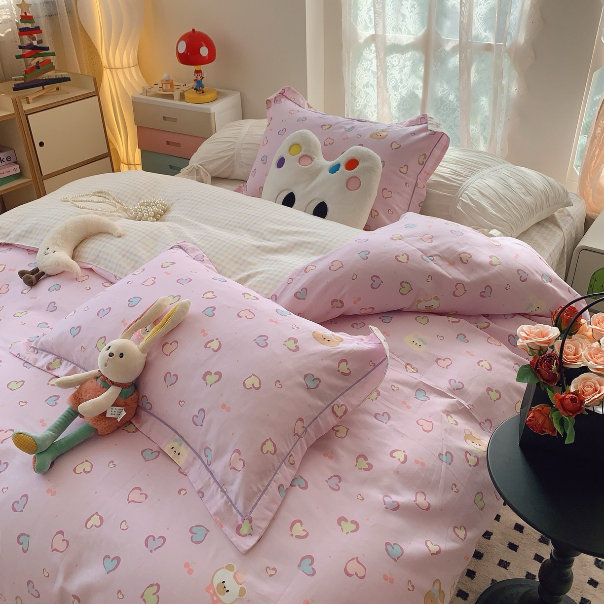 91家纺网 家纺一手货源 找家纺 （总）莱豫家纺 2025新款小清新全棉纯棉四件套