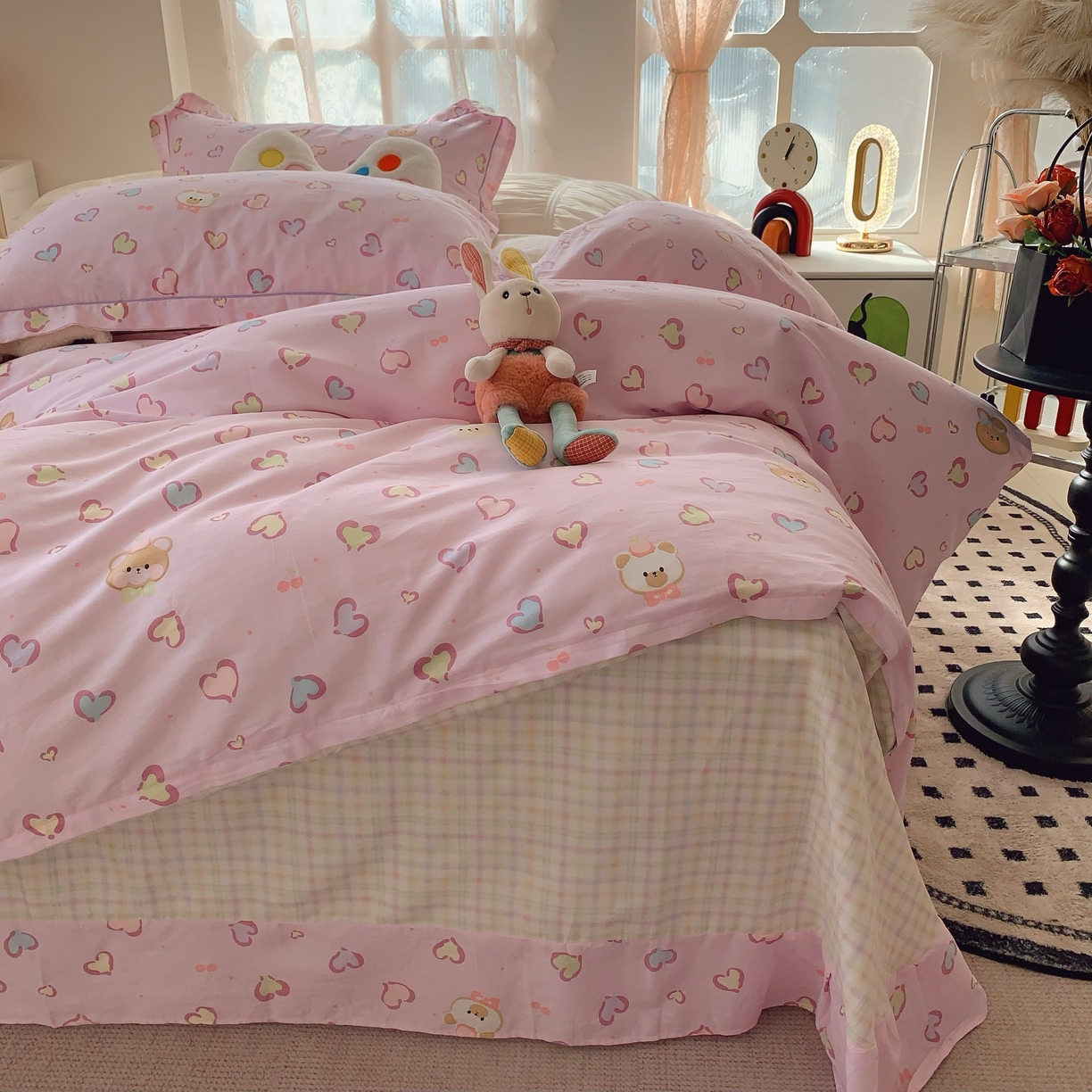 91家纺网 家纺一手货源 找家纺 （总）莱豫家纺 2025新款小清新全棉纯棉四件套