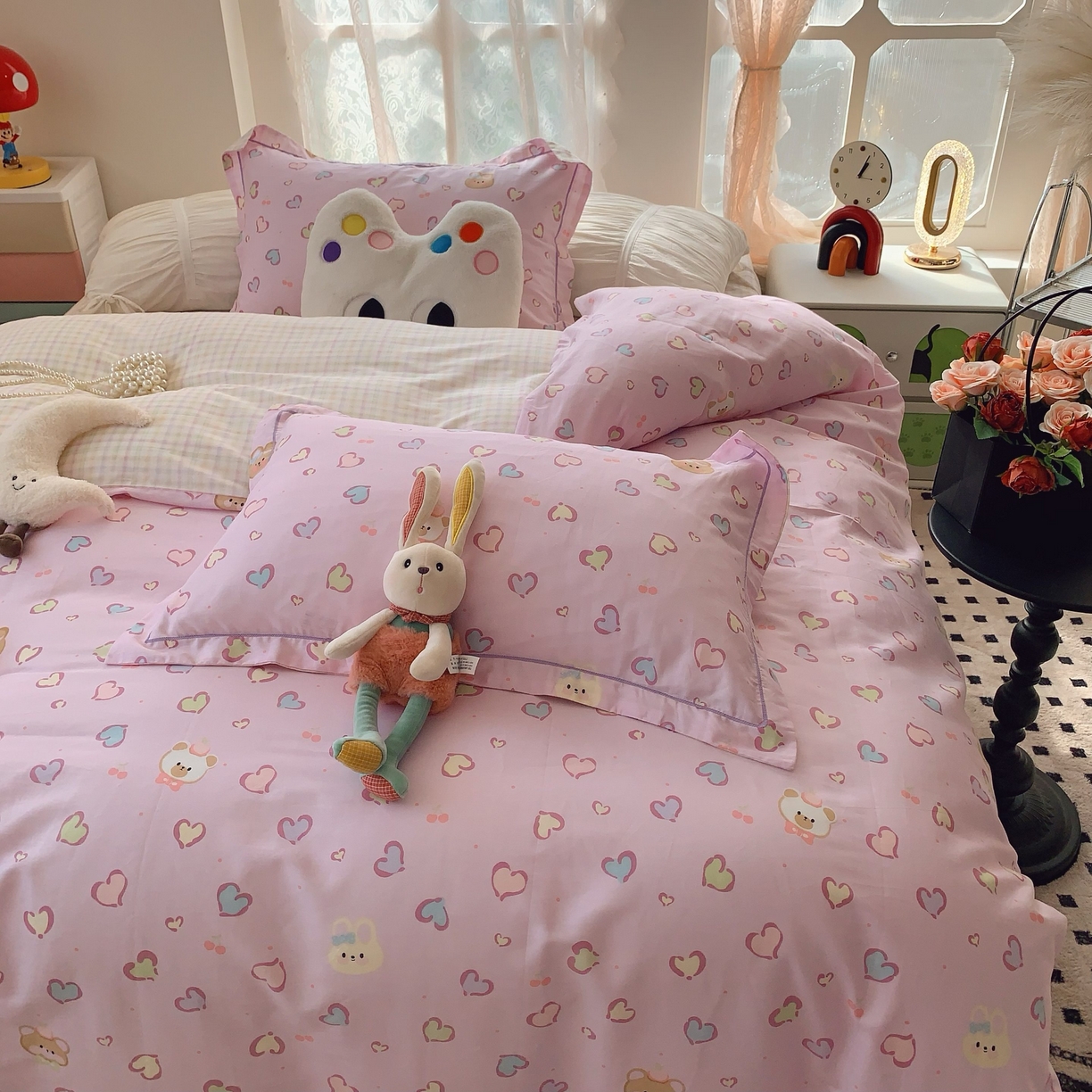 91家纺网 家纺一手货源 找家纺 （总）莱豫家纺 2025新款小清新全棉纯棉四件套