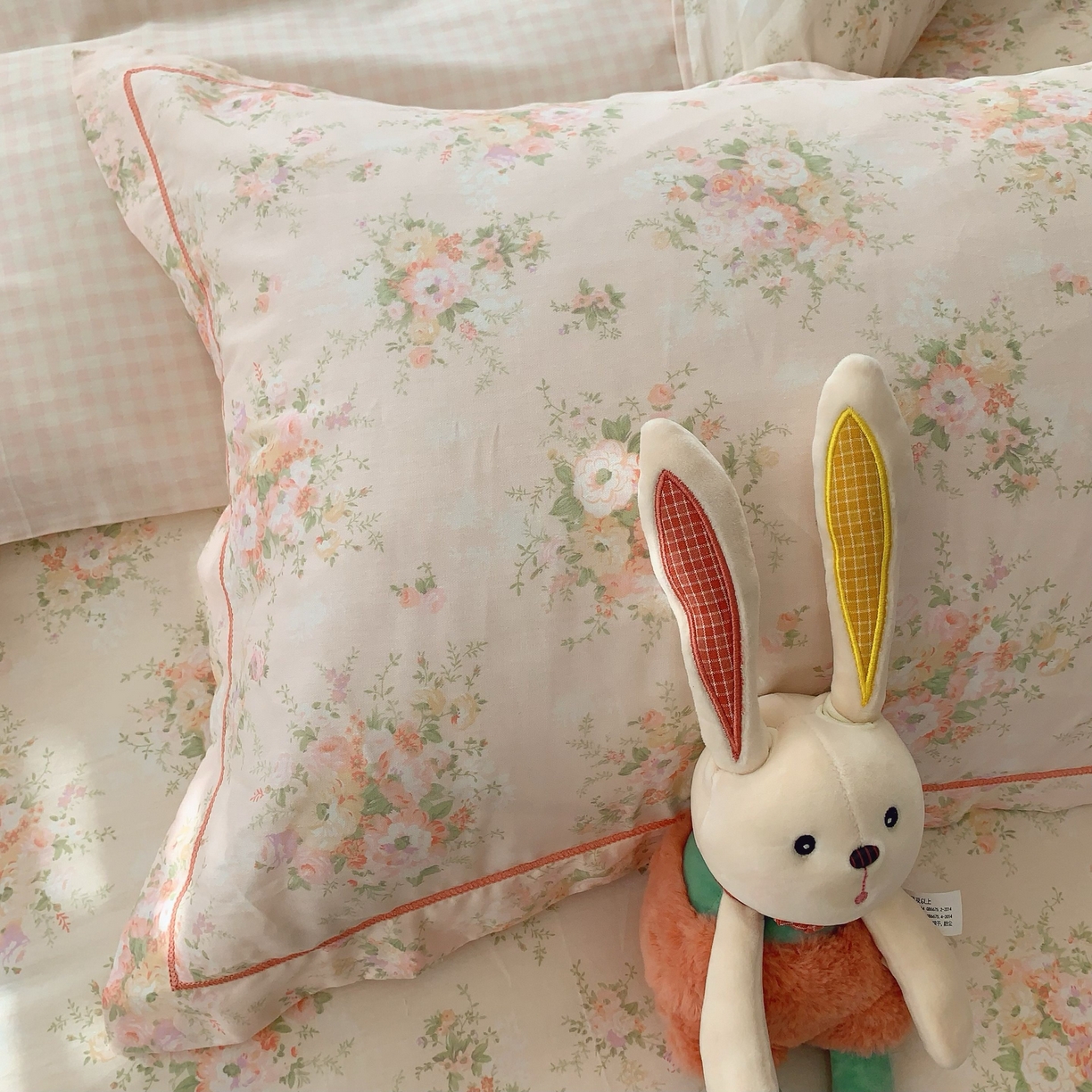 91家纺网 家纺一手货源 找家纺 莱豫家纺 2025新款小清新全棉纯棉四件套 锦绣米