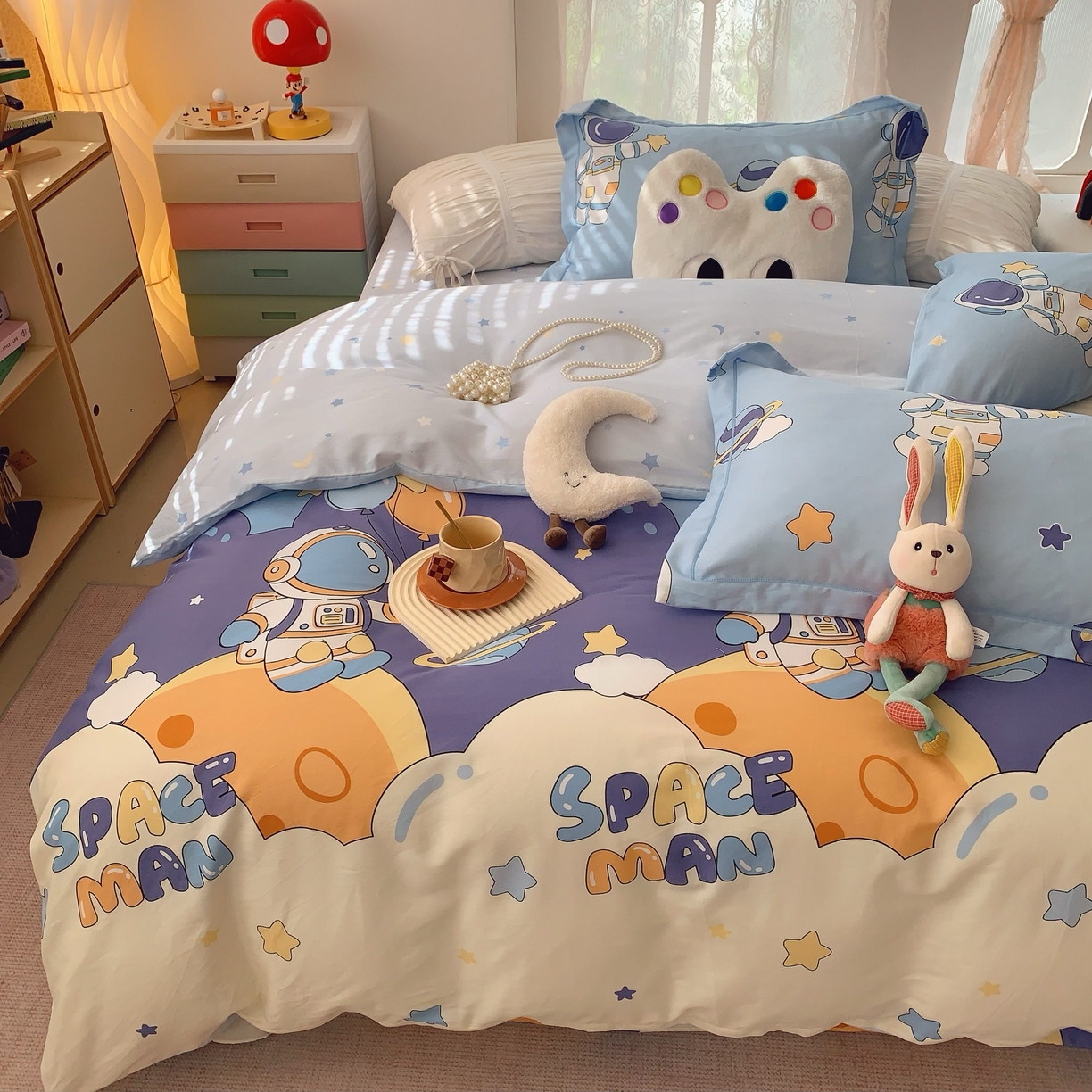 91家纺网 家纺一手货源 找家纺 （总）莱豫家纺 2025新款小清新全棉纯棉四件套