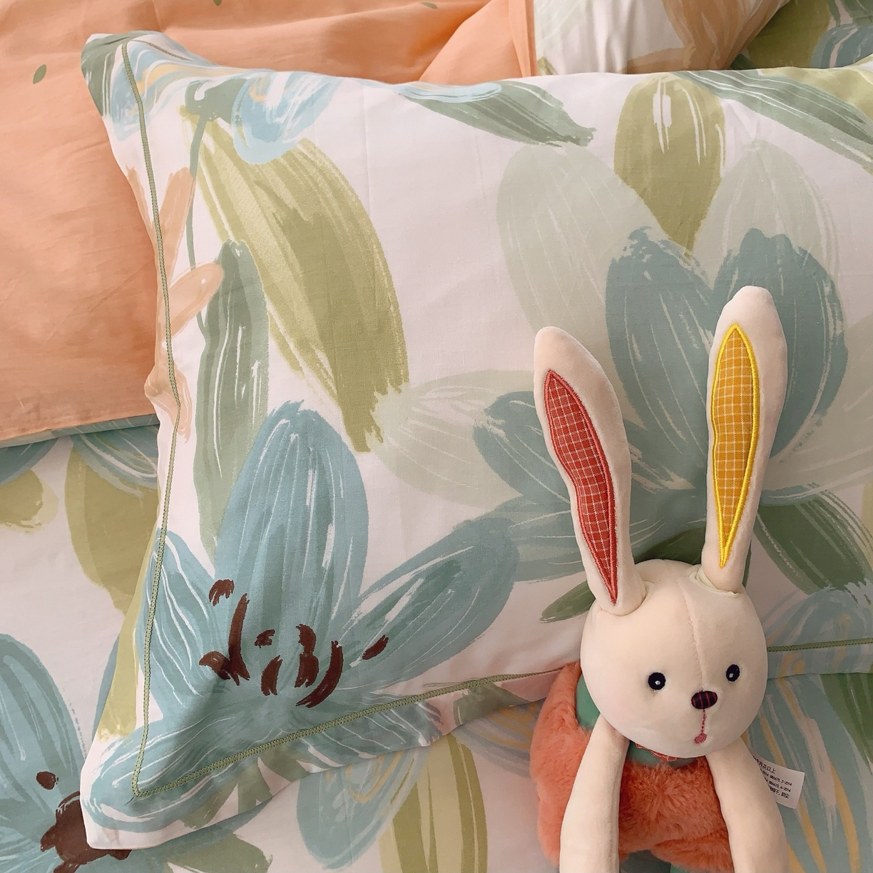 91家纺网 家纺一手货源 找家纺 莱豫家纺 2025新款小清新全棉纯棉四件套 雅蔓