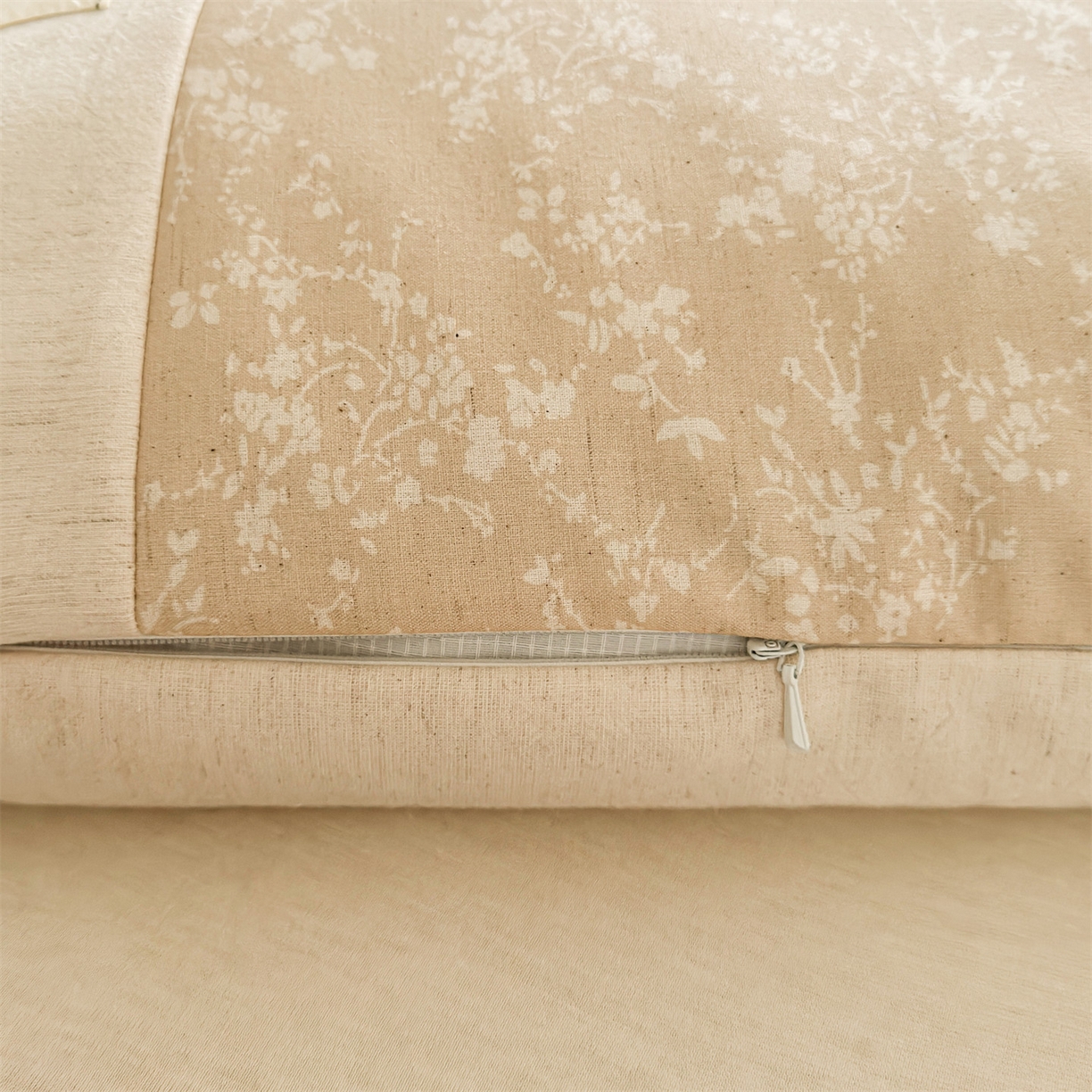 91家纺网 家纺一手货源 找家纺 麦肯锡 2025新款棉麻古朴荞麦助眠枕  枕头枕芯 花卉咖/对