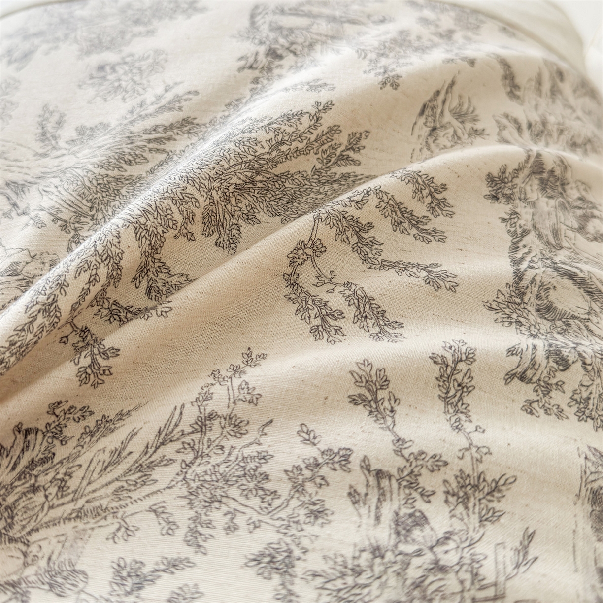 91家纺网 家纺一手货源 找家纺 麦肯锡 2025新款棉麻古朴荞麦助眠枕  枕头枕芯 田园灰/对