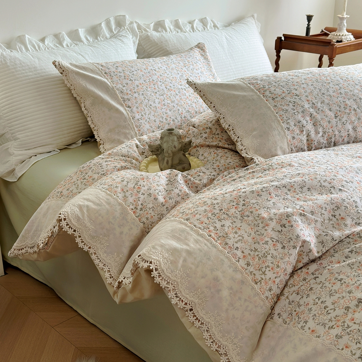 91家纺网 家纺一手货源 找家纺 （总）怡家居 2025新款全棉老粗布床单床笠三件套