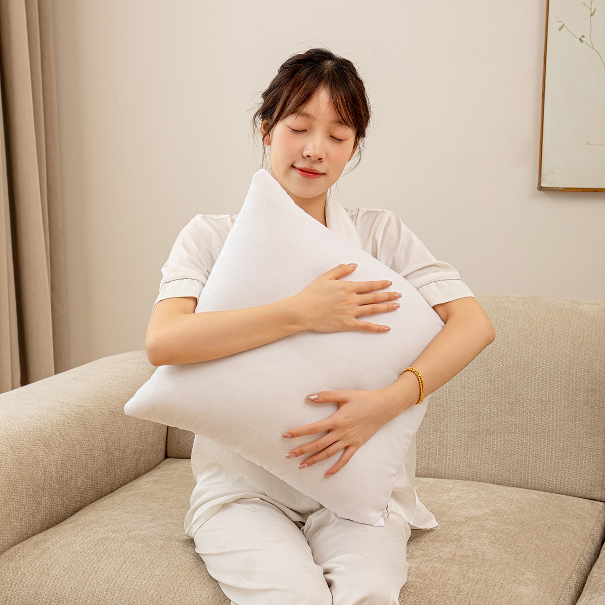 91家纺网 家纺一手货源 找家纺 （总）沐沐家纺 2025新款磨毛抱枕芯