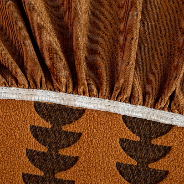 91家纺网 家纺一手货源 找家纺 沐沐家纺 2026新款阳离子四季通用沙发套茂木修竹-橙色