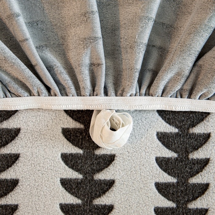 91家纺网 家纺一手货源 找家纺 沐沐家纺 2026新款阳离子四季通用沙发套茂木修竹-灰白