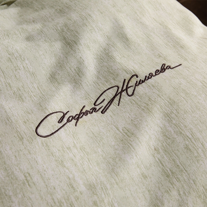 91家纺网 家纺一手货源 找家纺 春皖家纺 2025新款棉天丝纯色刺绣四件套单品系列-单床笠 苔绮绿