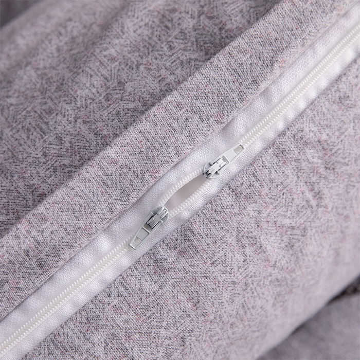 91家纺网 家纺一手货源 找家纺 春皖家纺 2025新款棉天丝纯色刺绣四件套单品系列-单枕套 钛绮灰