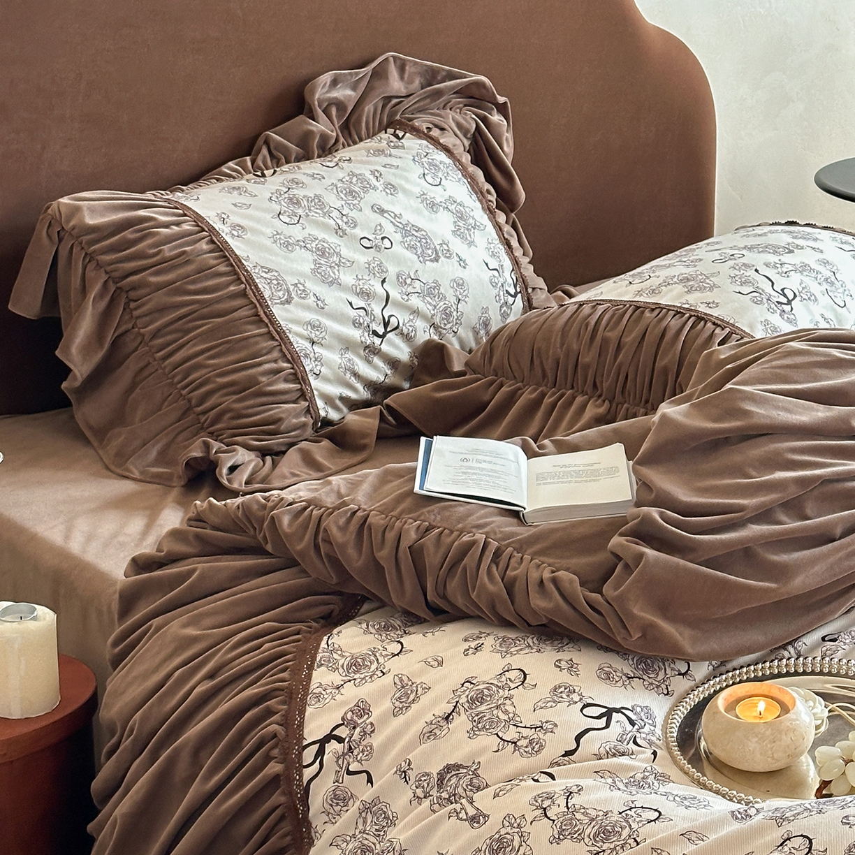 91家纺网 家纺一手货源 找家纺 （总）多乐娜 2025新款法式风全消光奶芙绒牛奶绒四件套高克重婴儿宝宝绒四件套绒玫瑰蒂芙妮 （会员-20）控价最低368起