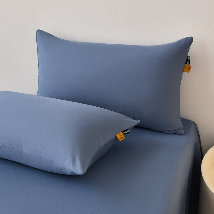 91家纺网 家纺一手货源 找家纺 宇彬家纺 2026直播热爆新款A类13374全棉一字绣纯色四件套贡缎新疆长绒匹马棉可定做 眠系列- 宾利蓝