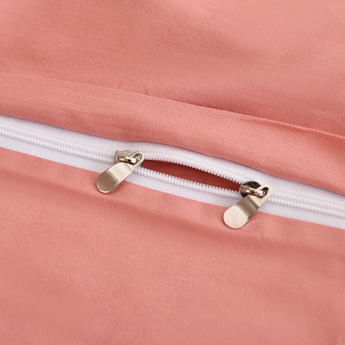 91家纺网 家纺一手货源 找家纺 宇彬家纺 2026直播热爆新款A类13374全棉一字绣纯色四件套贡缎新疆长绒匹马棉可定做 眠系列-奶油粉