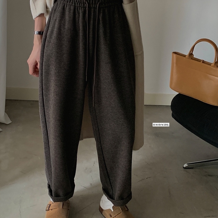 91家纺网 家纺一手货源 找家纺 妍景家居生活馆 2025新款羊绒奶奶裤 咖色