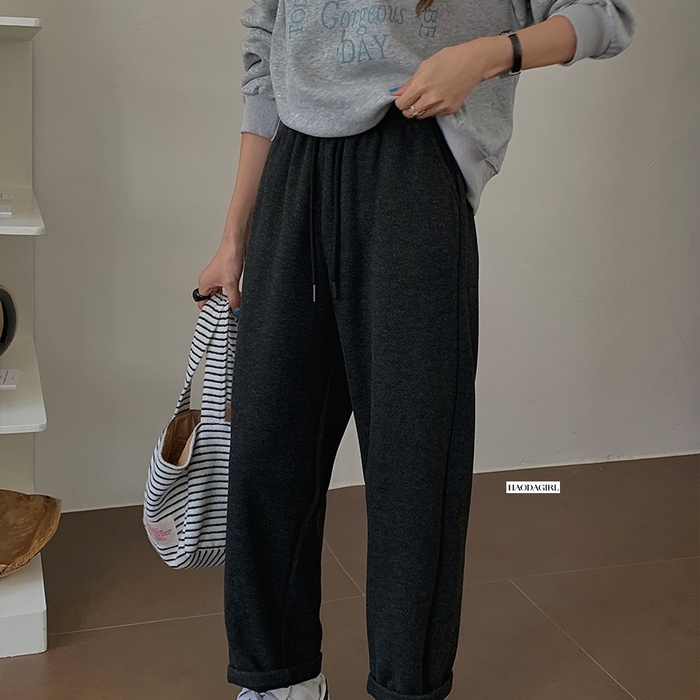 91家纺网 家纺一手货源 找家纺 妍景家居生活馆 2025新款羊绒奶奶裤 黑色