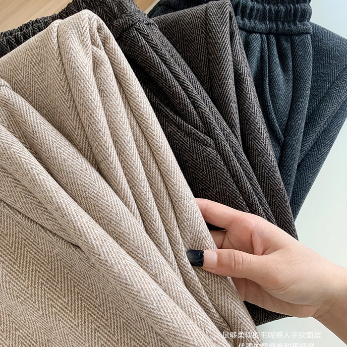 91家纺网 家纺一手货源 找家纺 妍景家居生活馆 2025新款羊绒奶奶裤 咖色