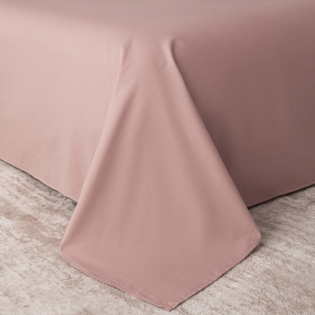 91家纺网 家纺一手货源 找家纺 贝兰仙奴 2025新款全棉磨毛多规格系列四件套 爱恋羽叶豆沙