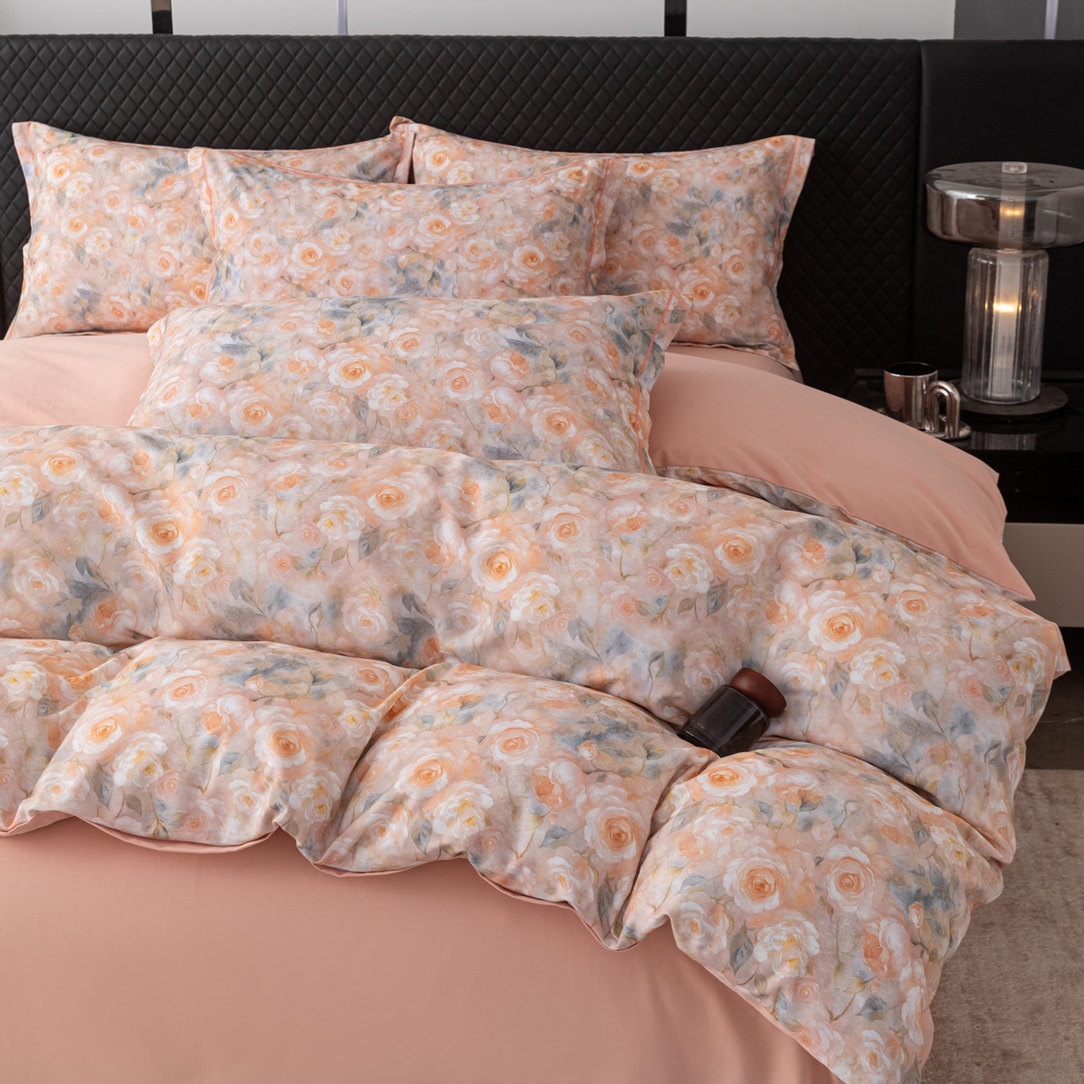 91家纺网 家纺一手货源 找家纺 贝兰仙奴 2025新款全棉磨毛多规格系列四件套 淡颜黄