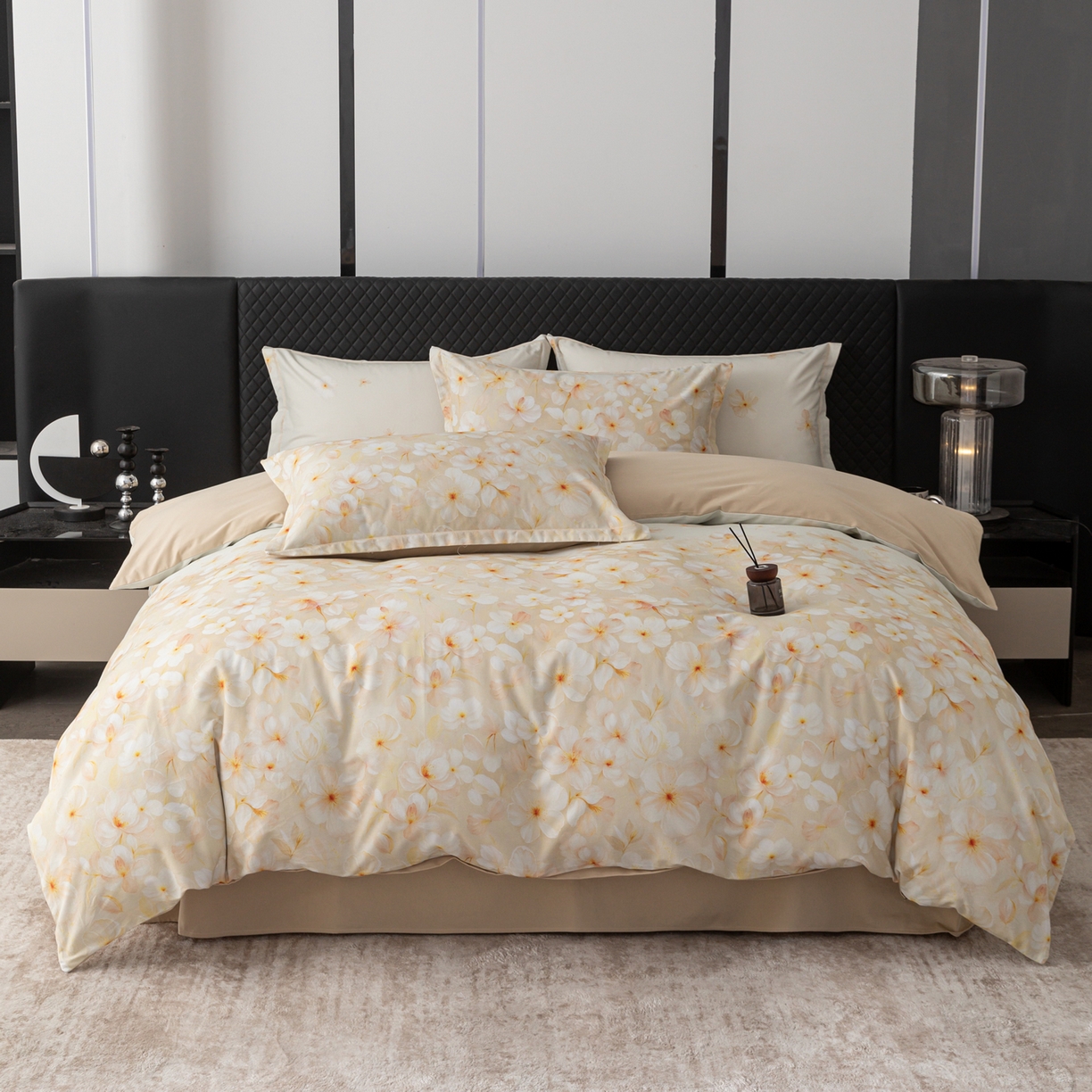 贝兰仙奴 2025新款全棉磨毛多规格系列四件套 寂香米