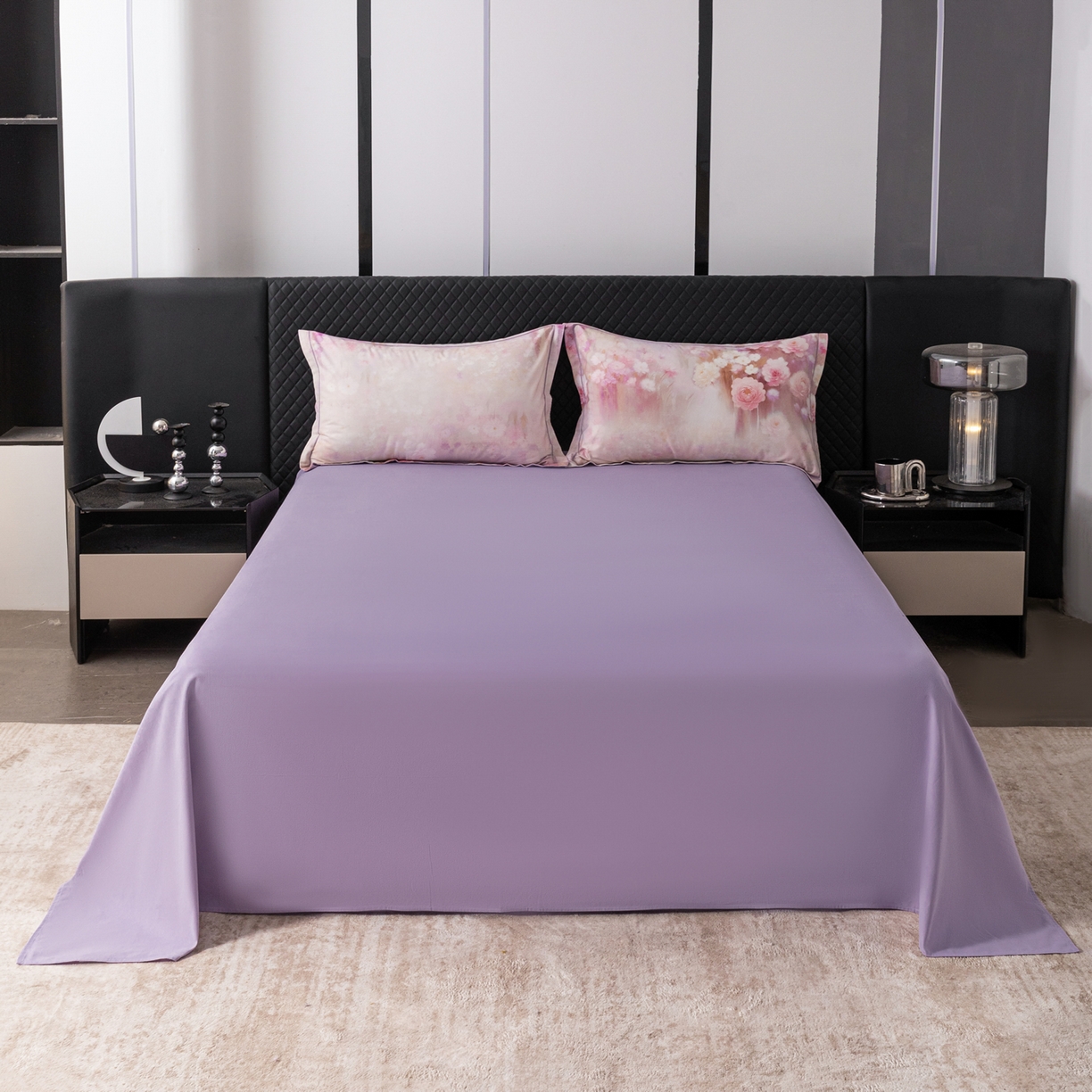 91家纺网 家纺一手货源 找家纺 贝兰仙奴 2025新款全棉磨毛多规格系列四件套 篱笆小筑