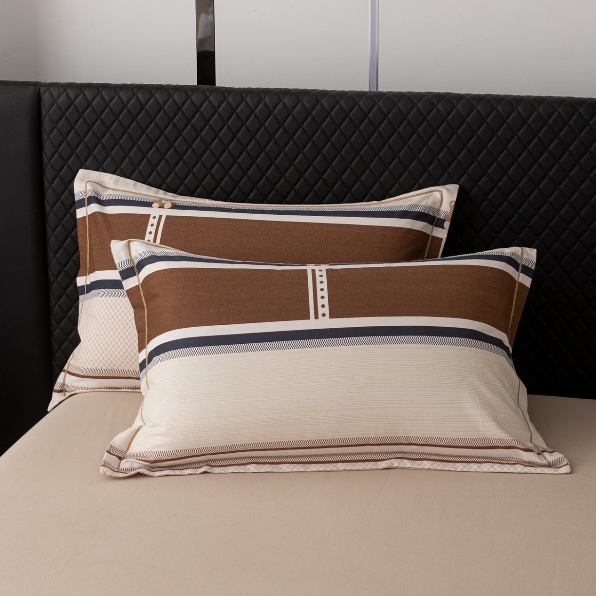 91家纺网 家纺一手货源 找家纺 贝兰仙奴 2025新款全棉磨毛多规格系列四件套 熊可爱咖