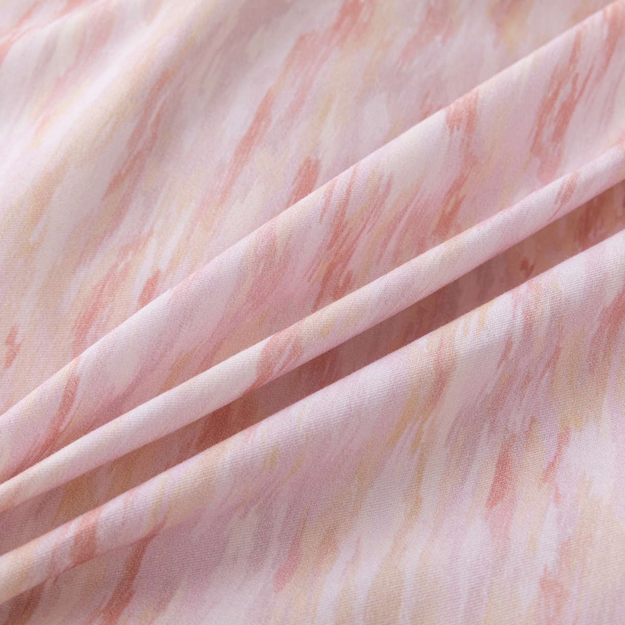 91家纺网 家纺一手货源 找家纺 贝兰仙奴 2025新款全棉磨毛多规格系列四件套 云岫流彩粉