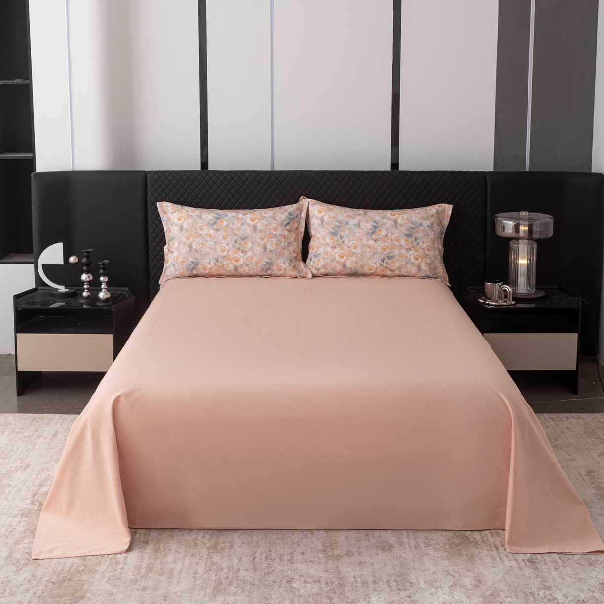 91家纺网 家纺一手货源 找家纺 贝兰仙奴 2025新款全棉磨毛多规格系列单被套 淡颜黄