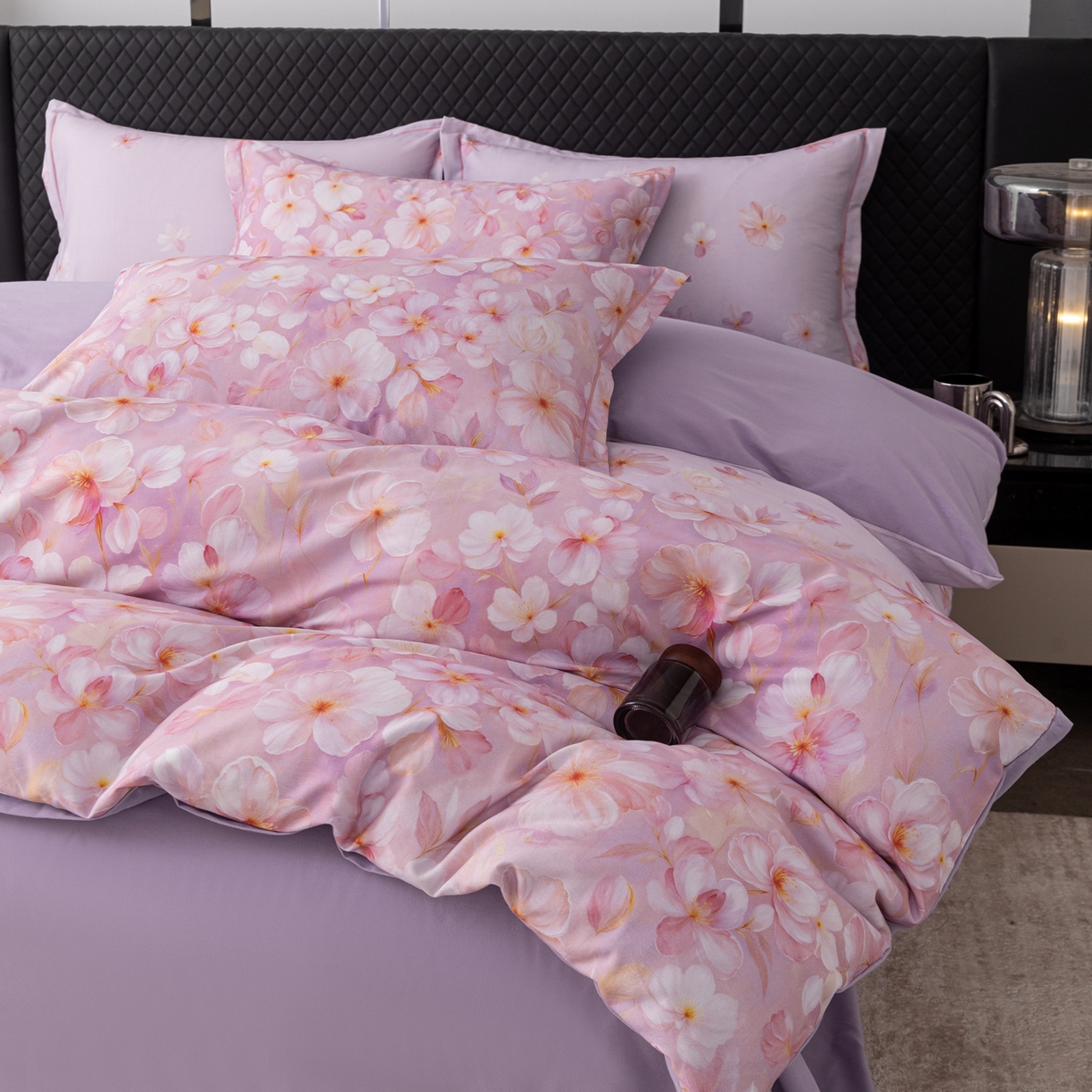 91家纺网 家纺一手货源 找家纺 贝兰仙奴 2025新款全棉磨毛多规格系列单被套 寂香冷粉