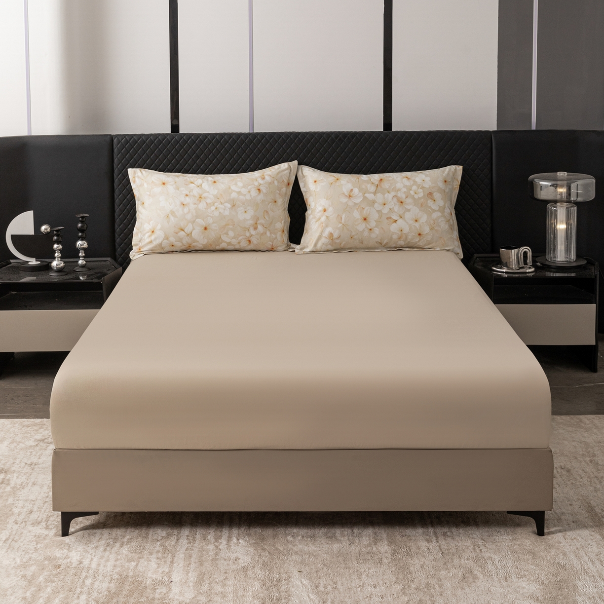 91家纺网 家纺一手货源 找家纺 贝兰仙奴 2025新款全棉磨毛多规格系列单被套 寂香米