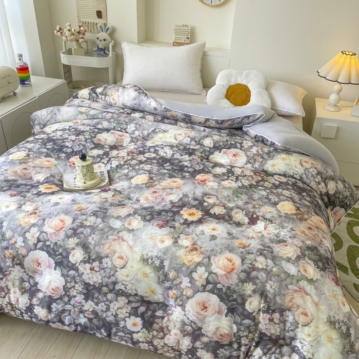 91家纺网 家纺一手货源 找家纺 （总）小禹仔家纺  2025新款亲肤柔软大豆被数码印花针织棉大豆被冬被子被芯春秋被