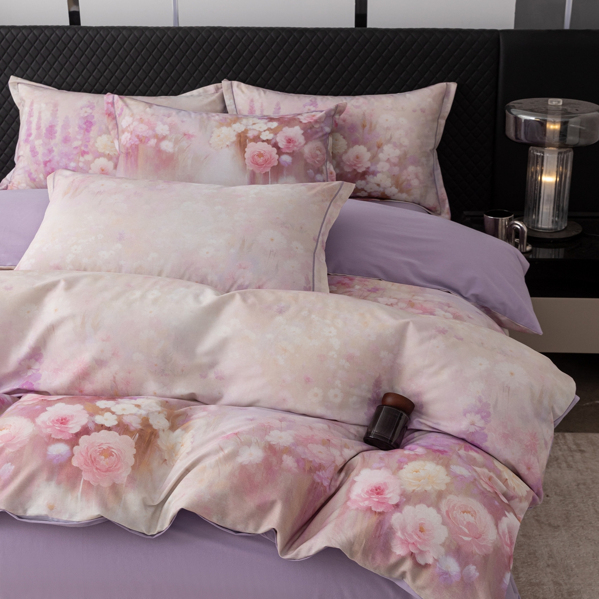 91家纺网 家纺一手货源 找家纺 贝兰仙奴 2025新款全棉磨毛多规格系列单被套 篱笆小筑