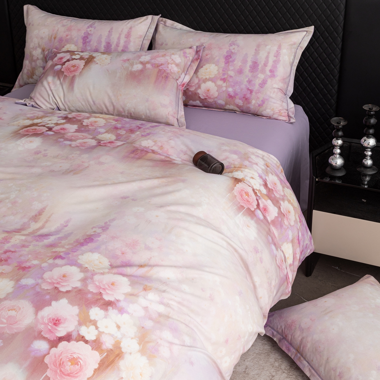 91家纺网 家纺一手货源 找家纺 贝兰仙奴 2025新款全棉磨毛多规格系列单被套 篱笆小筑