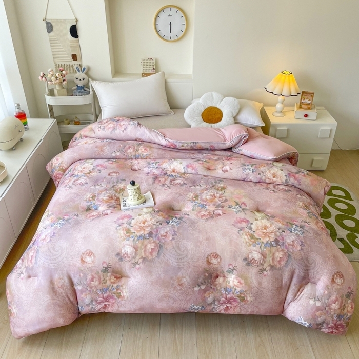 91家纺网 家纺一手货源 找家纺 （总）小禹仔家纺  2025新款亲肤柔软大豆被数码印花针织棉大豆被冬被子被芯春秋被