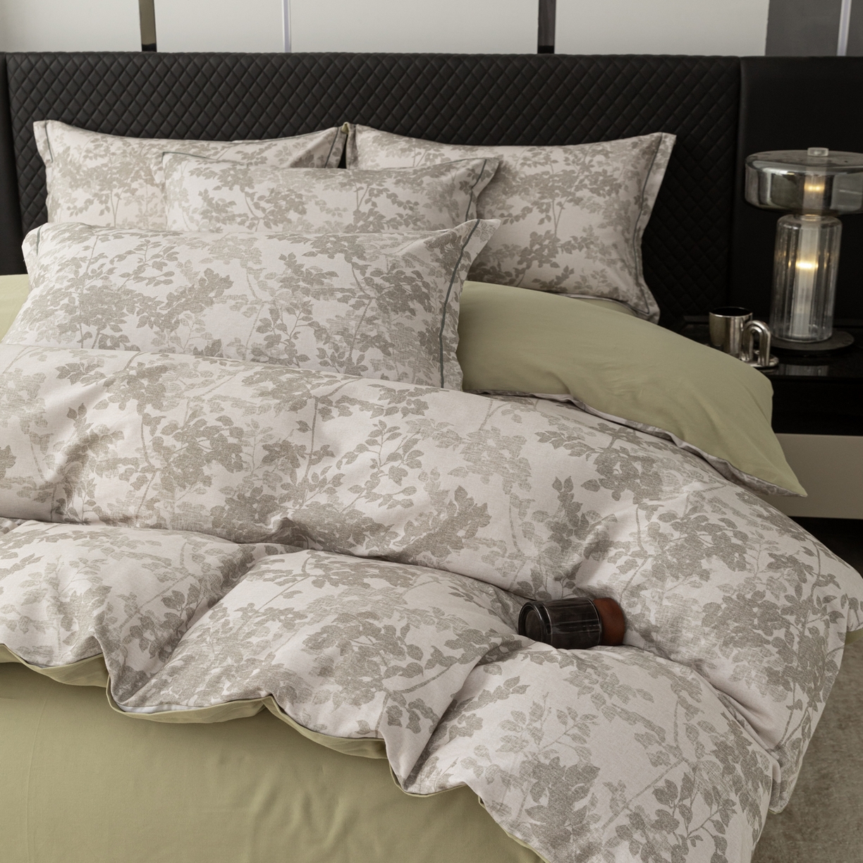 91家纺网 家纺一手货源 找家纺 贝兰仙奴 2025新款全棉磨毛多规格系列单被套 云夏灰