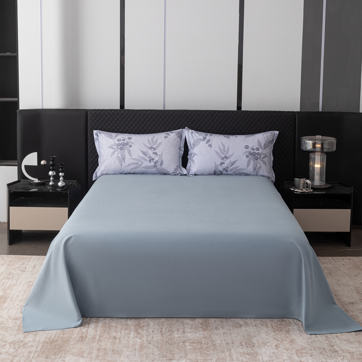 贝兰仙奴 2025新款全棉磨毛多规格系列单床单 安梦灰