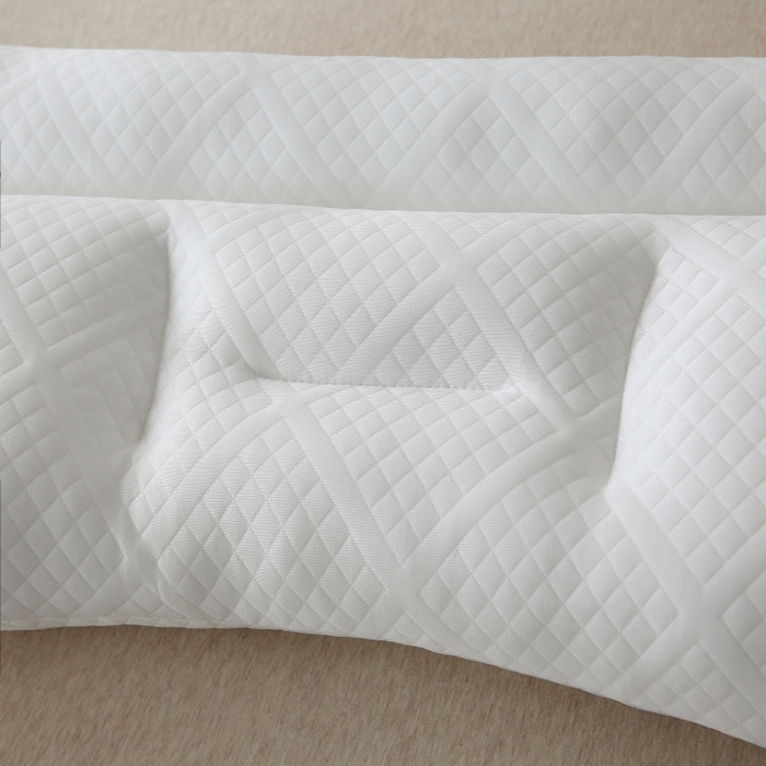 91家纺网 家纺一手货源 找家纺 珍贝家纺 2025新款反牵引颈椎枕枕头枕芯 颈枕-咖色边