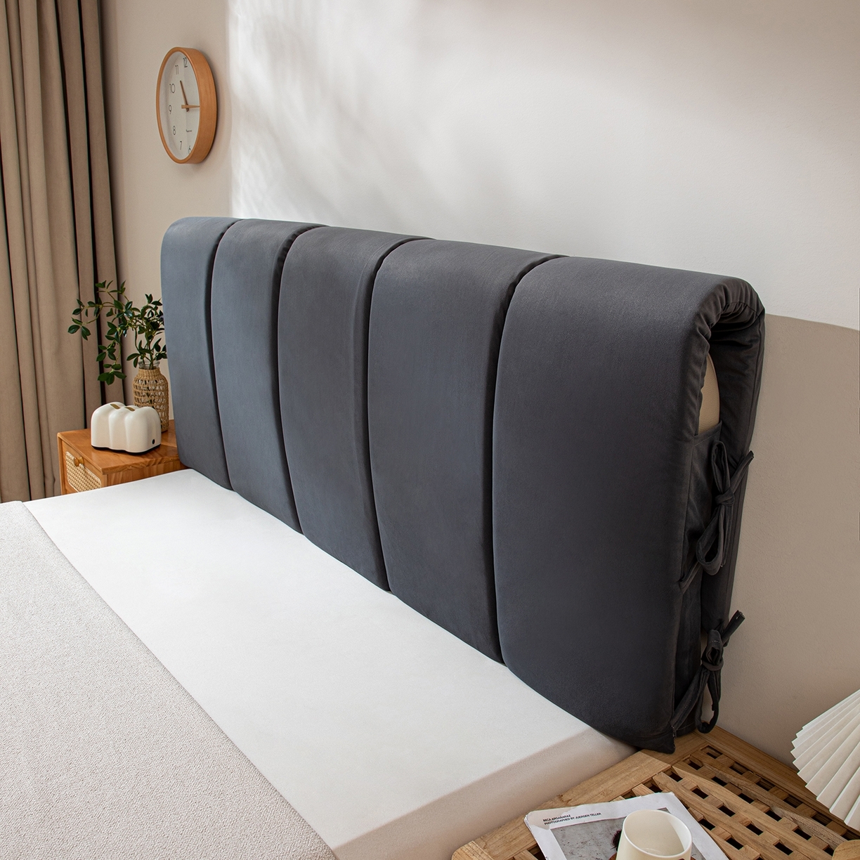 91家纺网 家纺一手货源 找家纺 （总）沐沐家纺 2025新款丰德绒海绵款床头罩