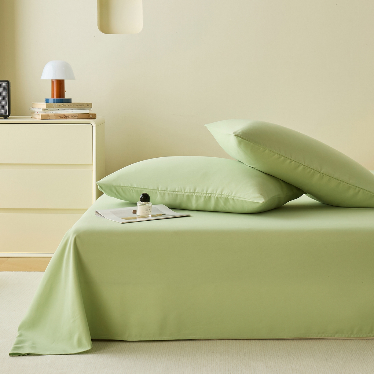 91家纺网 家纺一手货源 找家纺 （总）青泽家纺 2025新款A类亲肤水洗棉纯色床单单品床单单件单床单