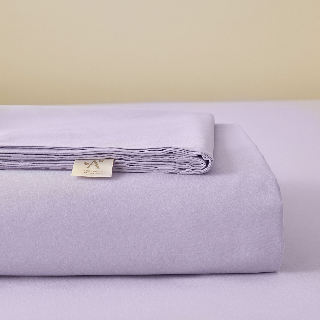 91家纺网 家纺一手货源 找家纺 青泽家纺 2025新款A类亲肤水洗棉纯色床单单品床单单件单床单 优雅紫