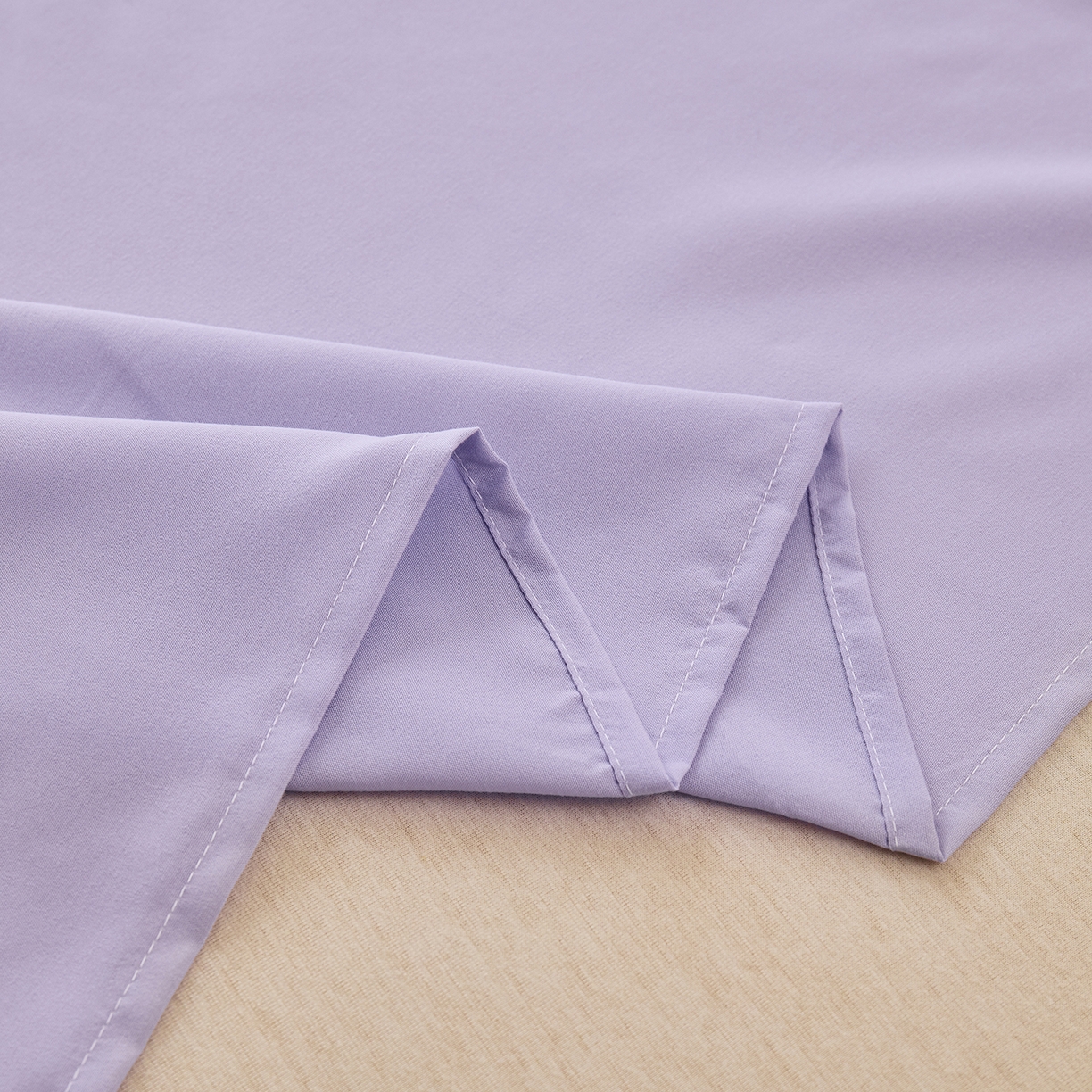 91家纺网 家纺一手货源 找家纺 青泽家纺 2025新款A类亲肤水洗棉纯色床单单品床单单件单床单 优雅紫