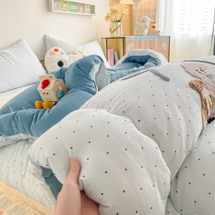 91家纺网 家纺一手货源 找家纺 （总）老帅的工厂店 2025新款云感双层纱毛巾绣懒人被被子被芯